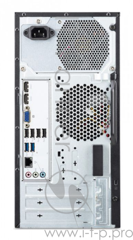 ПК Acer Aspire TC-886 MT i3 9100 (3.6)/4Gb/SSD256Gb/UHDG 630/Endless/GbitEth/220W/черный