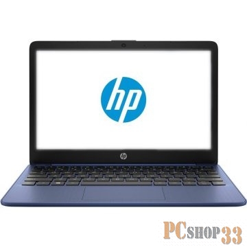 Ноутбук 11.6 HD HP Stream 11-aj0001ur blue (Cel N4000/4Gb/64Gb SSD/noDVD/VGA int/W10) (8PJ71EA)