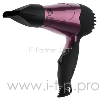 Фен ВАСИЛИСА ФН1-1000 : СКЛАДНАЯ РУЧКА, 1000Вт, фиолет. с черным (Россия)(36)