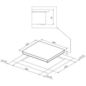 Стеклокерамическая варочная панель GRAUDE EK 60.2 WF, шт