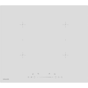 Индукционная варочная панель GRAUDE IK 60.2 BW Белая , шт