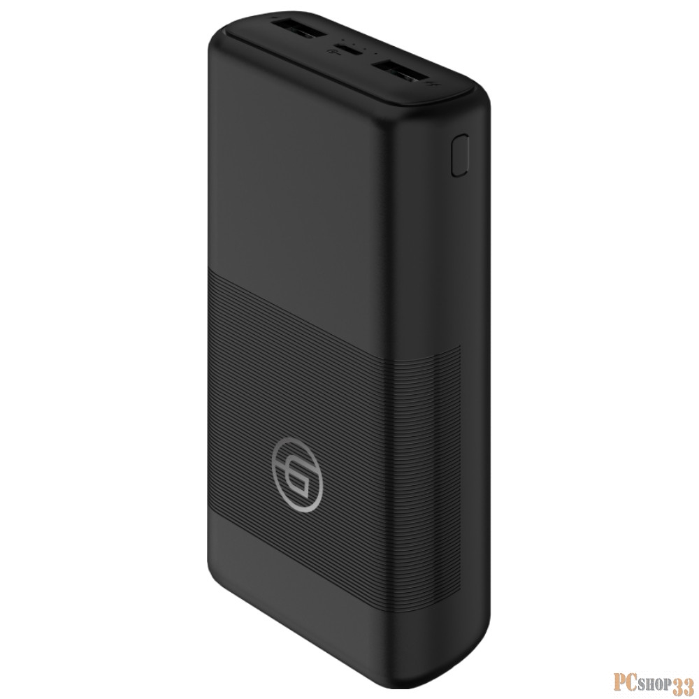 Ginzzu Внеш. аккумул. 20,0Ah/5V/2.1A/2USB, черный (GB-3922B)