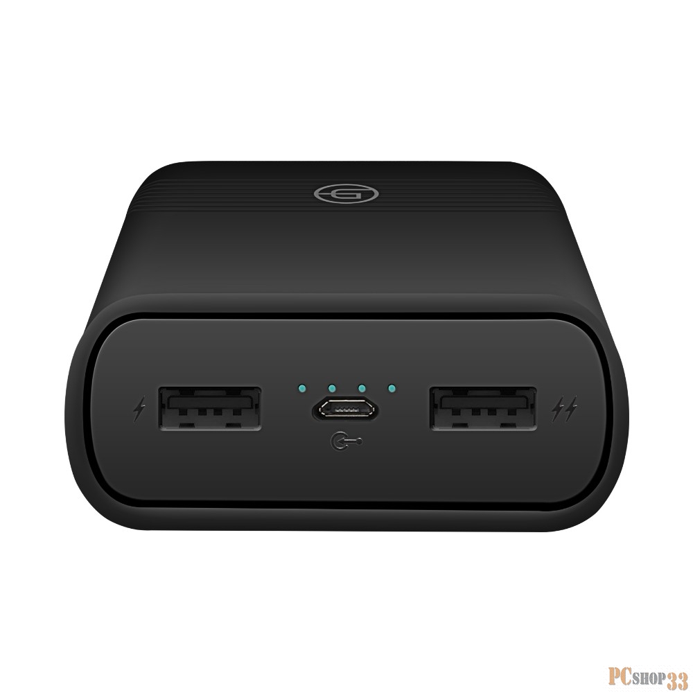 Ginzzu Внеш. аккумул. 20,0Ah/5V/2.1A/2USB, черный (GB-3922B)