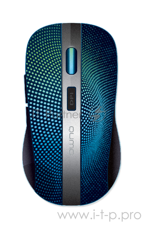 Мышь Qumo Office Comfort M18, беспроводная, аккумуляторная 600 mAH, кабель зарядки