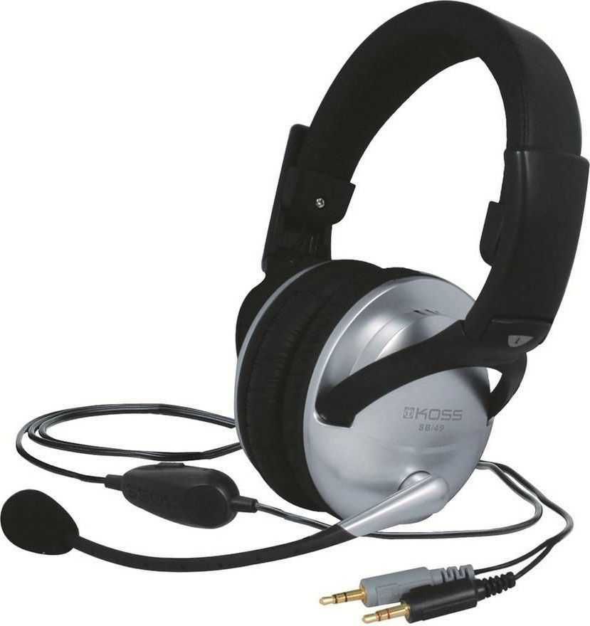 Гарнитура KOSS SB-49 (18-20000 Гц,микрофон 100-16000 Гц, 100 Ом, 103 Дб, микрофон 56 Дб, шнур 2,4м)р