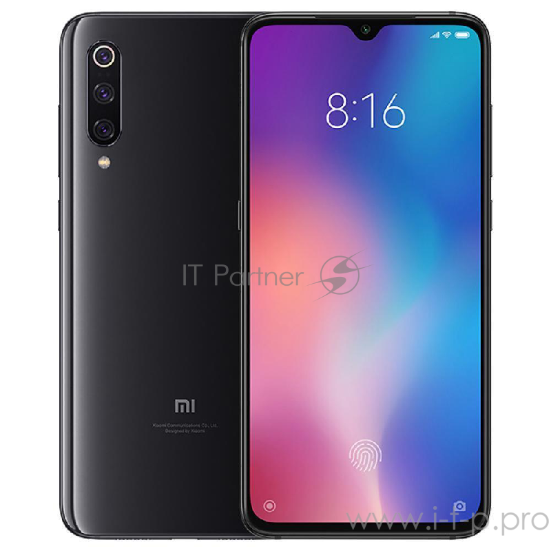 Мобильный телефон MI 9 64GB BLACK MI9664BLA XIAOMI