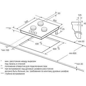 Газовая варочная поверхность GRAUDE GS 45.1 WM, шт