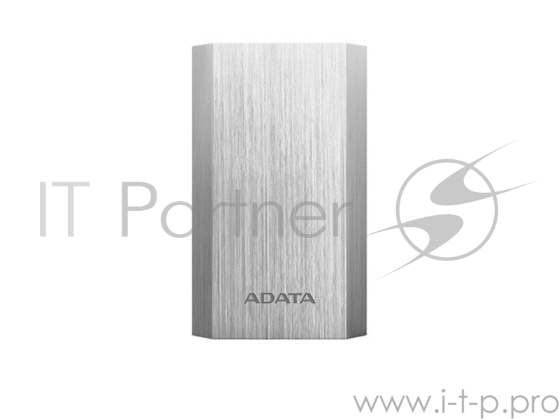 A-Data Внешний аккумулятор 10050 мА-ч, 2 USB, 3*18650, 2.1A, металлический корпус, цветсеребро (AA10