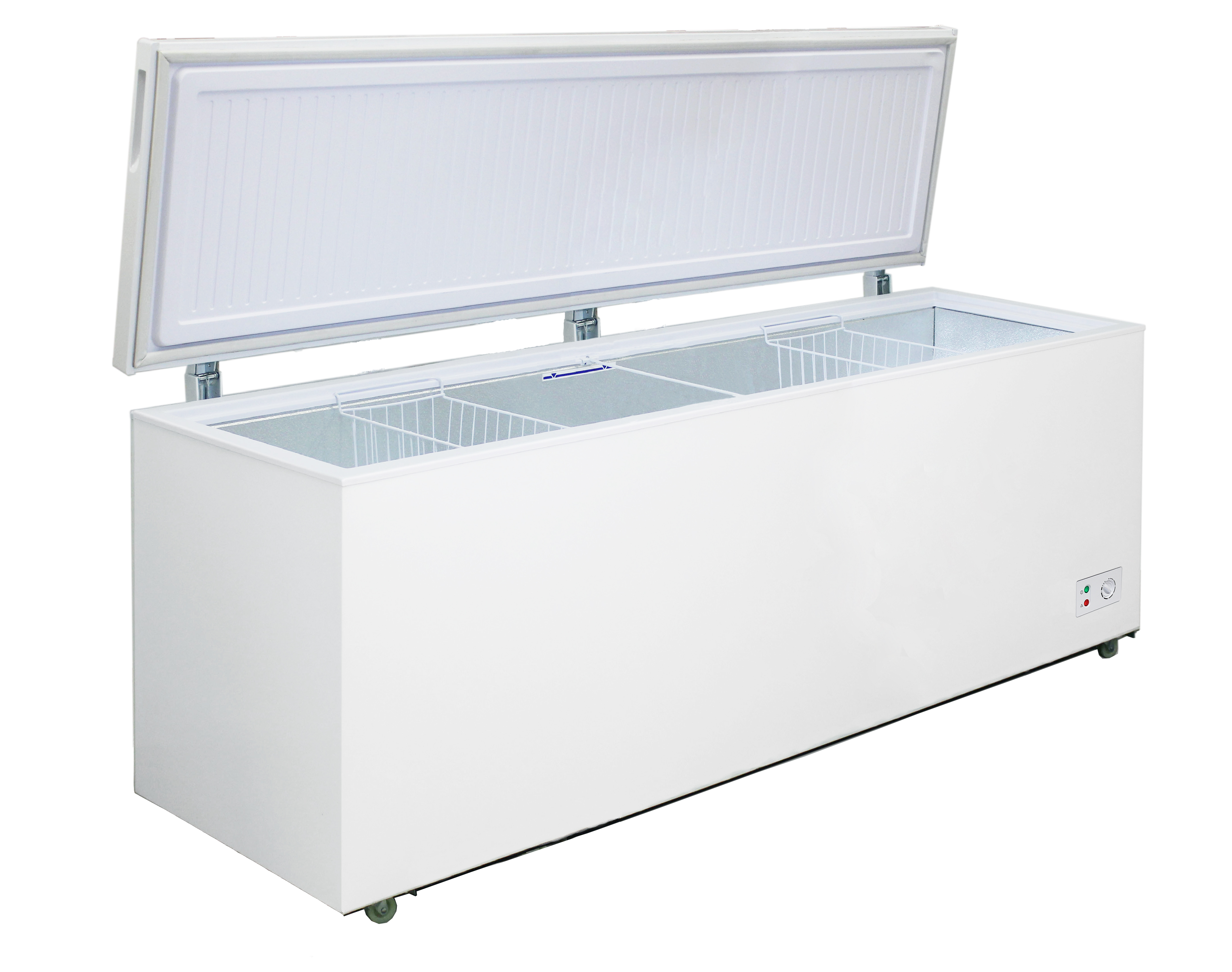 Морозильный ларь Бирюса Б-680KXQ белый с глухой крышкой