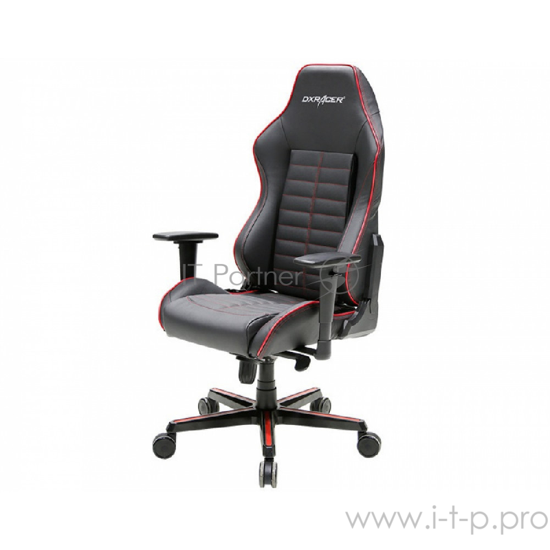 DXRacer Drifting Игровое кресло чёрно-красное (OH/DJ133/NR, эко кожа, винил, регулируемый угол наклона, механизм качания)