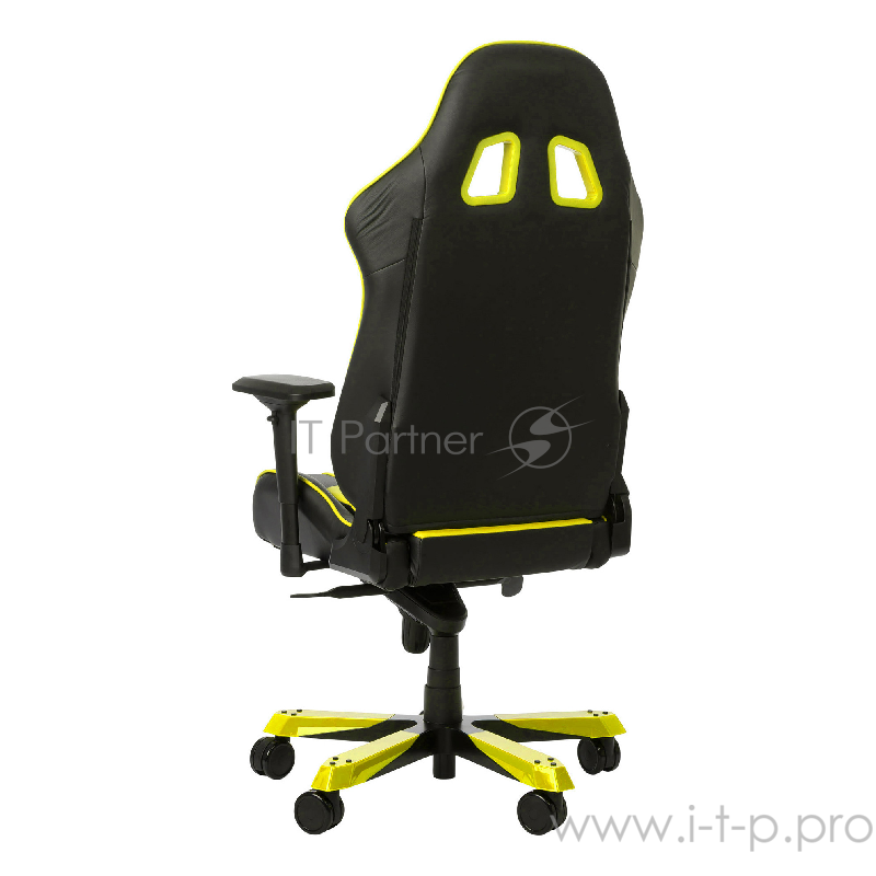 Игровое кресло DXRacer King чёрно-жёлтое (OH/KS06/NY экокожа, регулируемый угол наклона)