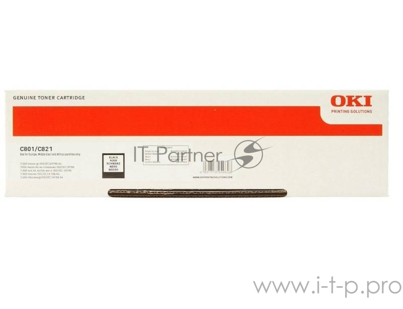 Тонер-картридж Oki C801/821 7К (black)
