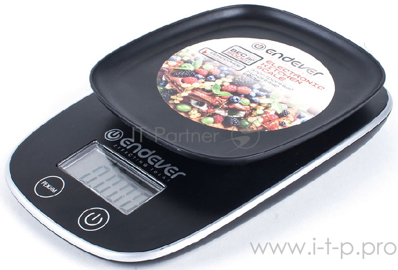 Электронные кухонные весы Endever Skyline KS-526, вес от 2 г до 5 кг. Закаленное стекло повышенной прочности, LCD-дисплей, авто откл.