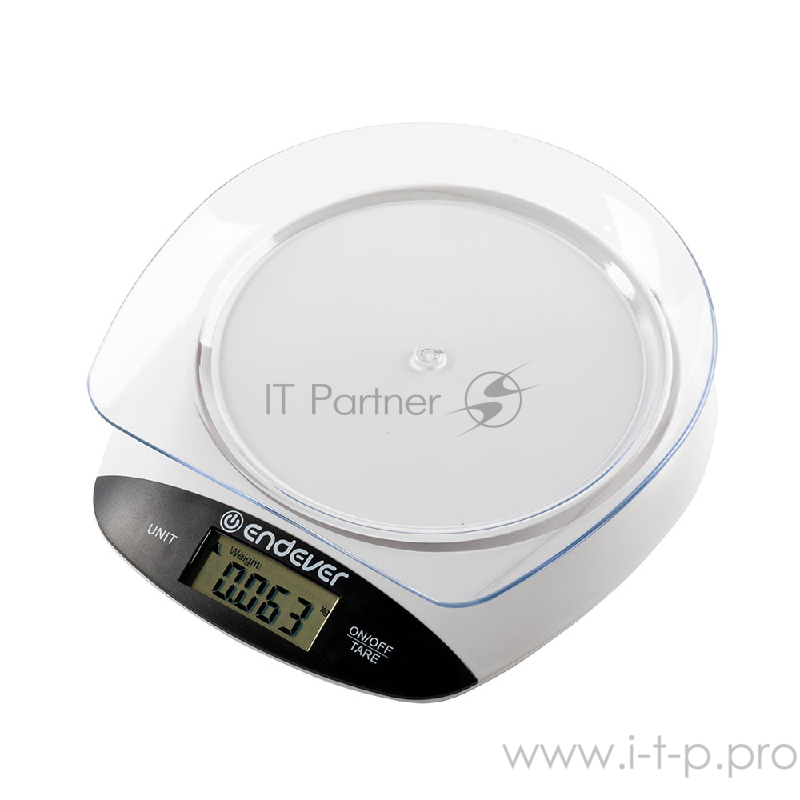 533-Chief Электронные кухонные весы Endever Вес от 2г- до 5 кг, Цена деления - 1 г, сенсорное управл