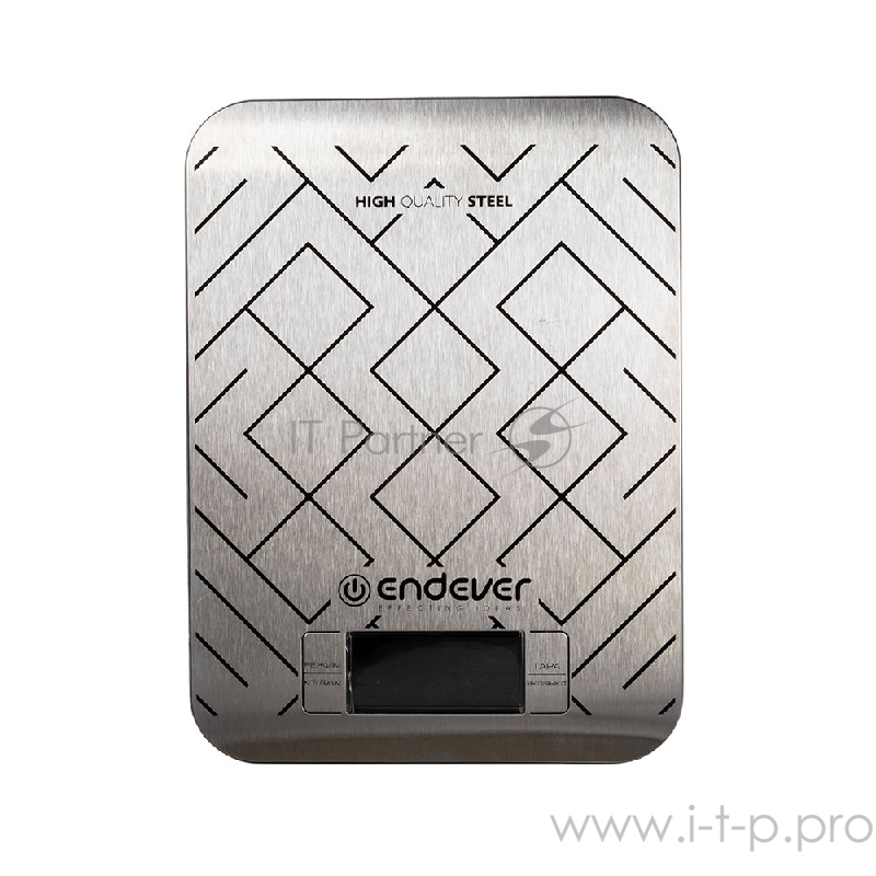 537-Chief Электронные кухонные весы Endever От 2 г до 5 кг, цвет стальной с рисунком.
