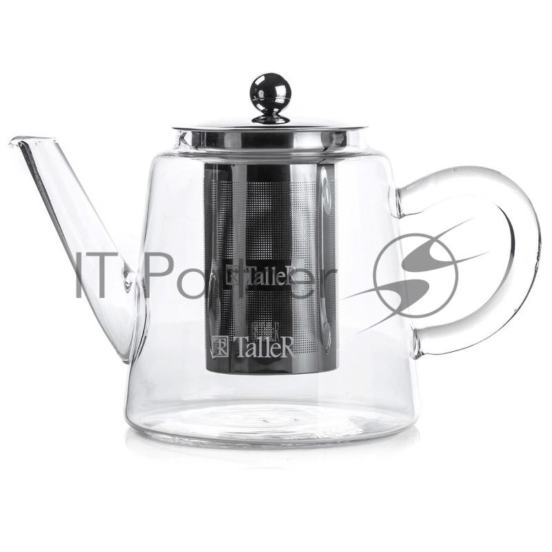 31375-TR Чайник заварочный TalleR 1000 мл.Термостойкое боросиликатное стекло.