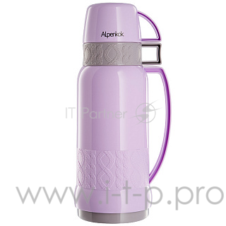 Термос ALPENKOK AK-10003S/1 со стеклянной колбой лавандовый Alpenkok 1,0л (12)