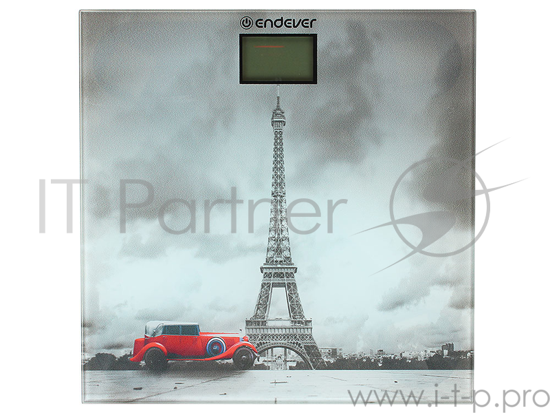 Электронные напольные весы Endever Skyline FS-542, вес до 150 кг., стекло повышенной прочности, LCD-дисплей, авто откл.