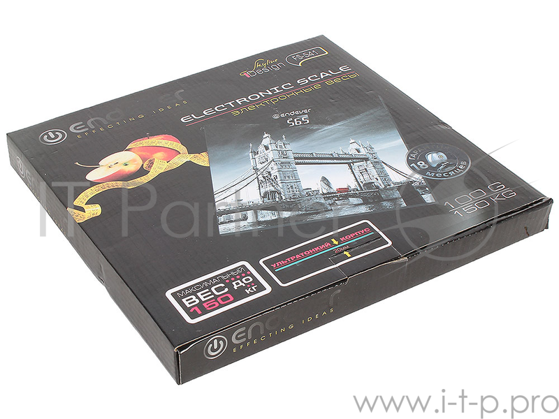 Весы напольные Endever Skyline FS-541 (150кг, стекло, Лондон)