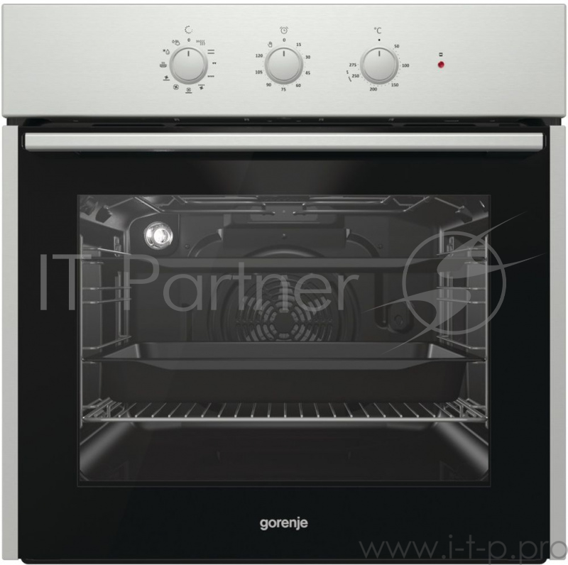 Духовой шкаф Электрический Gorenje BO727E10X нержавеющая сталь/черный