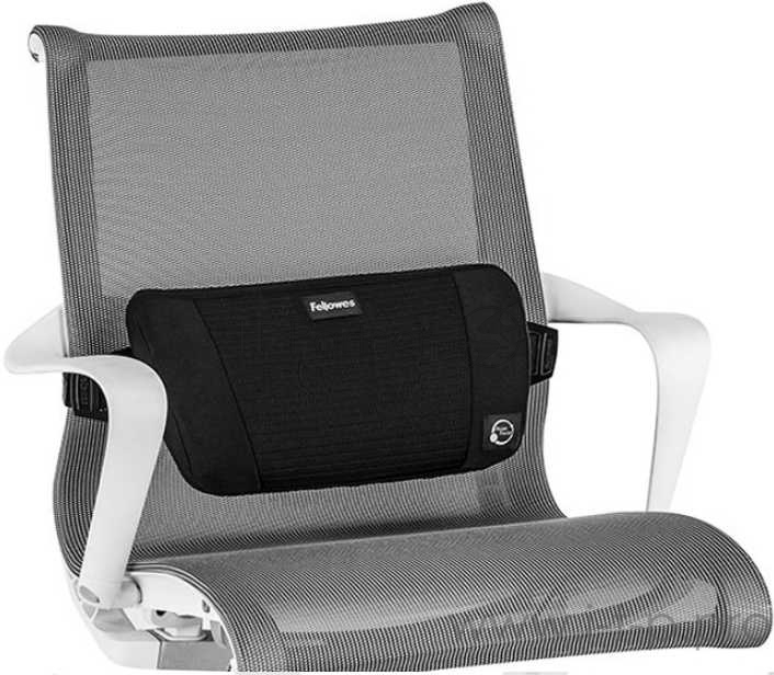 Поддерживающая подушка Fellowes PlushTouch черный