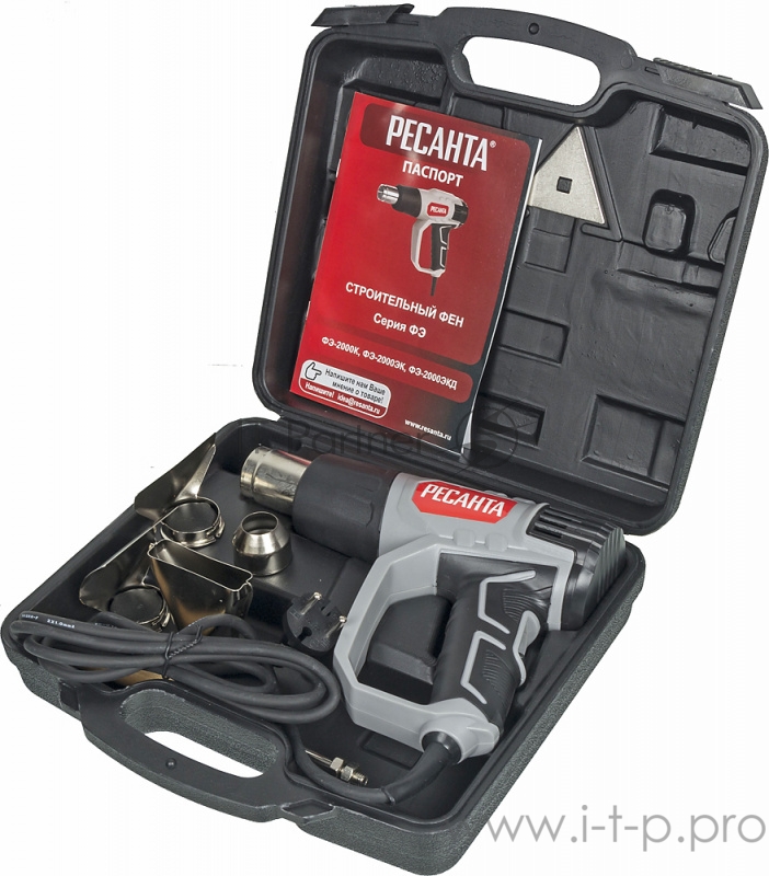 Технический фен Ресанта ФЭ-2000К 2000Вт темп.50/350/550С