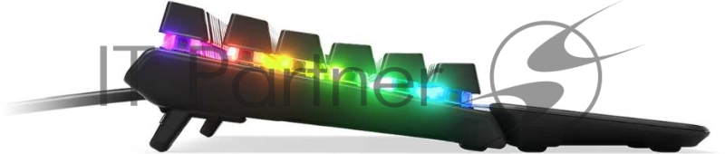 Клавиатура Steelseries Apex Pro Ru механическая черный USB for gamer LED (подставка для запястий)