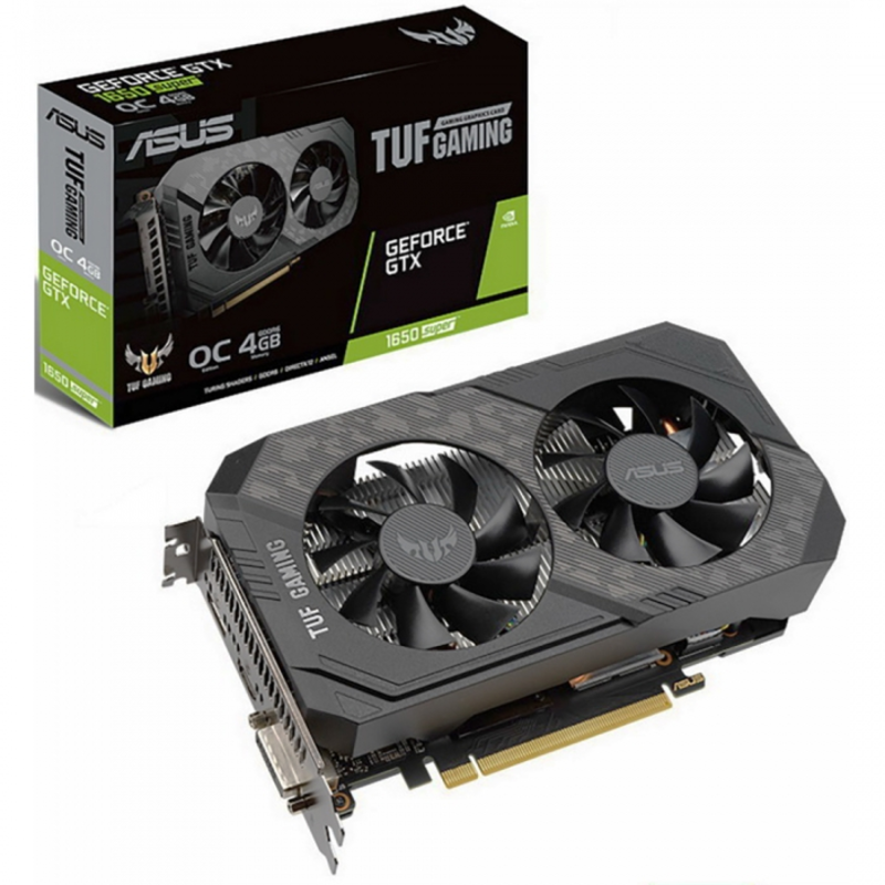 Видеокарта Asus PCI-E TUF-GTX1650S-O4G-GAMING nVidia GeForce GTX 1650SUPER 4096Mb 128bit GDDR6 1530/12002 DVIx1/HDMIx1/DPx1/HDCP Ret