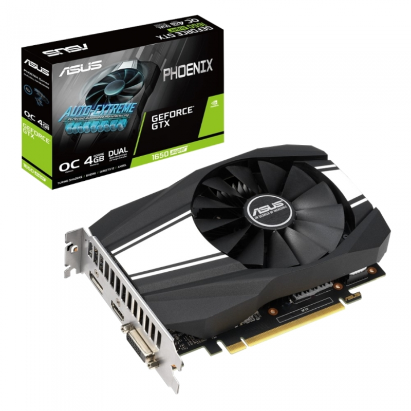 Видеокарта Asus PCI-E PH-GTX1650S-O4G nVidia GeForce GTX 1650SUPER 4096Mb 128bit GDDR6 1530/12002 DVIx1/HDMIx1/DPx1/HDCP Ret
