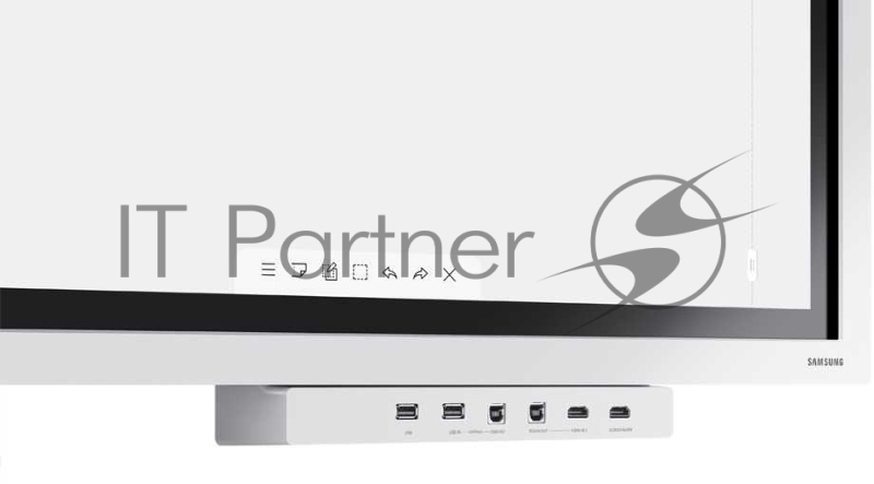 Панель Samsung 65 WM65R Flip Chart белый E-LED BLU LED 8ms 16:9 HDMI матовая 4000:1 350cd 178гр/178гр 3840x2160 Ultra HD USB 40кг (RUS)