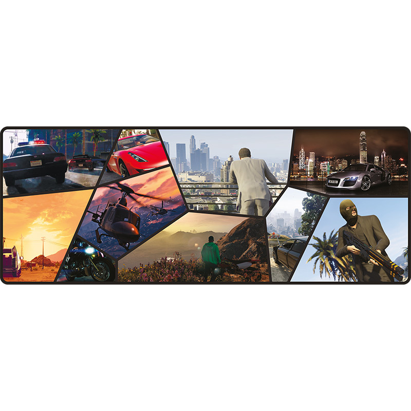 Коврик Dialog PGK-50 MFT c цветным рисунком, Игровая поверхность для клавиатуры и мыши - размер 700х300х3мм