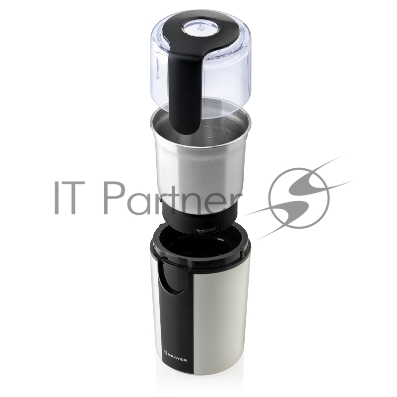 Кофемолка BRAYER, 2 ножа для мяг. и твер., 70 г.,Мощн. 200 Вт, Пластик. корп, нажатием на кр