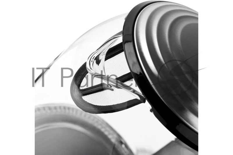 Чайник электрический BRAYER. 2200Вт.1,7 л, стекл., подст. 40-100 °С, Под. t, подсветка, черн.