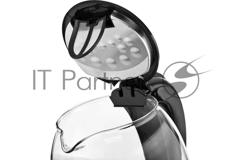 Чайник электрический BRAYER. 2200Вт.1,7 л, стекл., подст. 40-100 °С, Под. t, подсветка, черн.