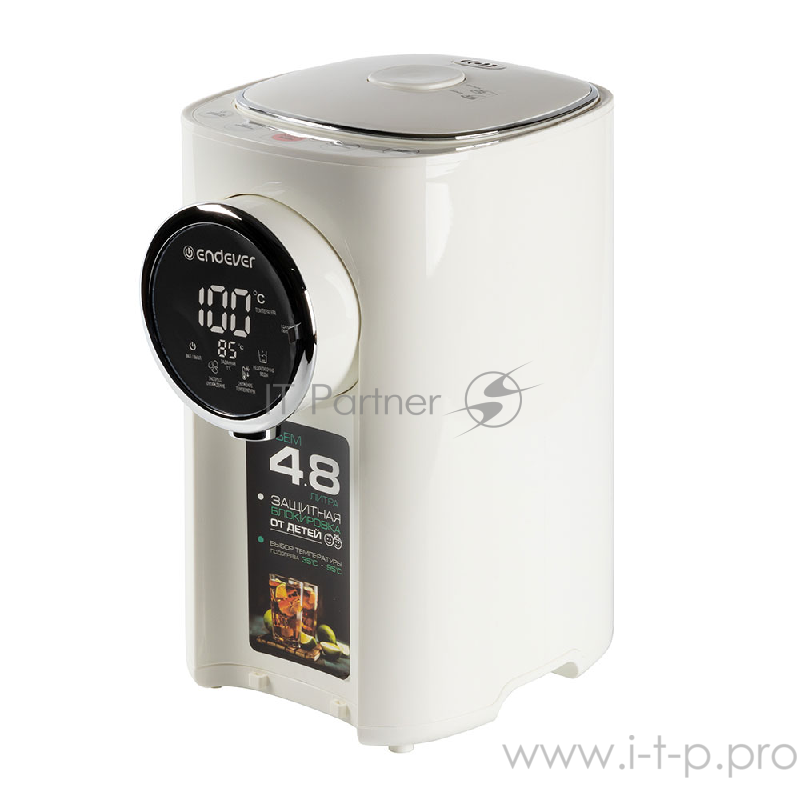 Электрический термопот ENDEVER мощ. 1200 Вт,резервуар для воды из нержавеющей стали 4,8л