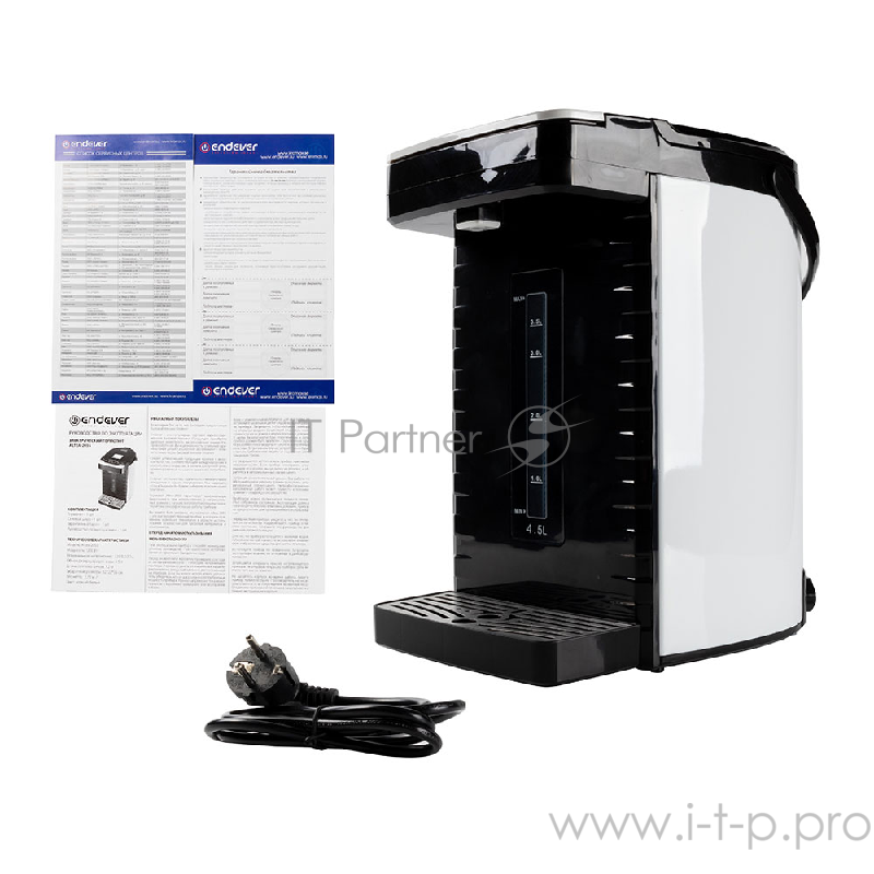 Электрический термопот ENDEVER мощ. 900 Вт,резервуар для воды из нержавеющей стали 4,5л