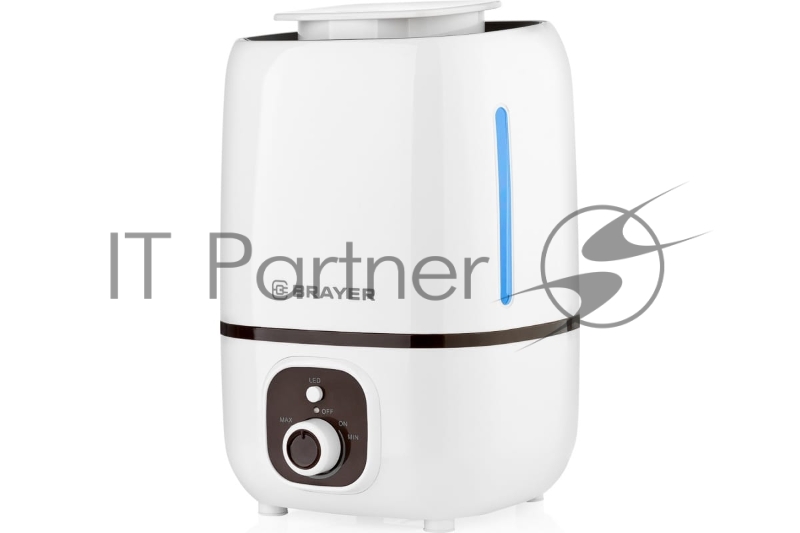 Увлажнитель ультразвуковой BRAYER, 3 л, 25 м,( 40-80%), 13 ч., регулировка интенсивности