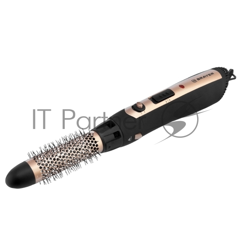 Фен -щетка BRAYER, 1200 Вт, 3 насадки, 2 скорости, шнур 1,8 м