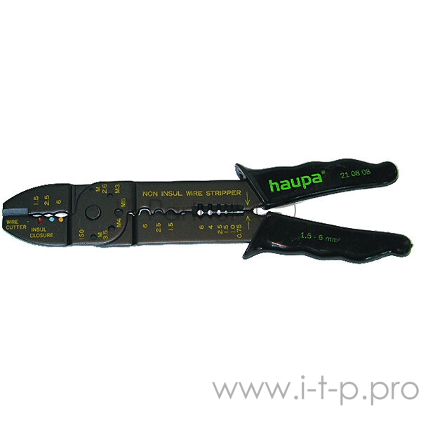Пресс-клещи универс. (изол. /неизол. наконечник) HAUPA 210808