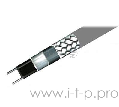 Кабель нагрев. саморег. 24Вт/м с экраном 220В сертификат Ex 16AWG (термопласт) EXTHERM SLL24-2CR