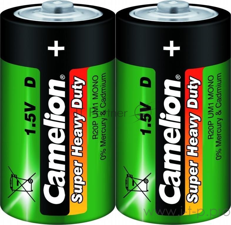 Элемент питания солевой R R20 (шринка 2шт) Camelion 1662