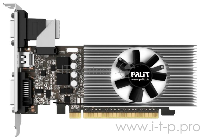 Видеокарта Palit PCI-E PA-GT730K-2GD5 nVidia GeForce GT 730 2048Mb 64bit GDDR5 902/2500 DVIx1/HDMIx1/CRTx1/HDCP Bulk low profile