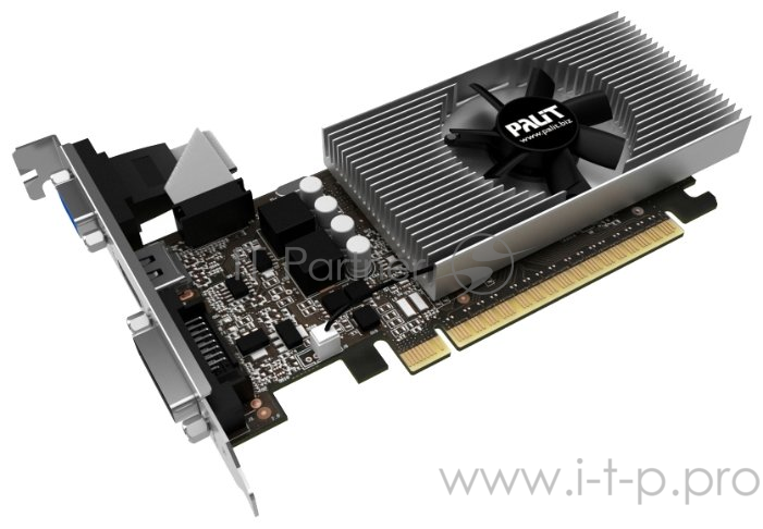 Видеокарта Palit PCI-E PA-GT730K-2GD5 nVidia GeForce GT 730 2048Mb 64bit GDDR5 902/2500 DVIx1/HDMIx1/CRTx1/HDCP Bulk low profile