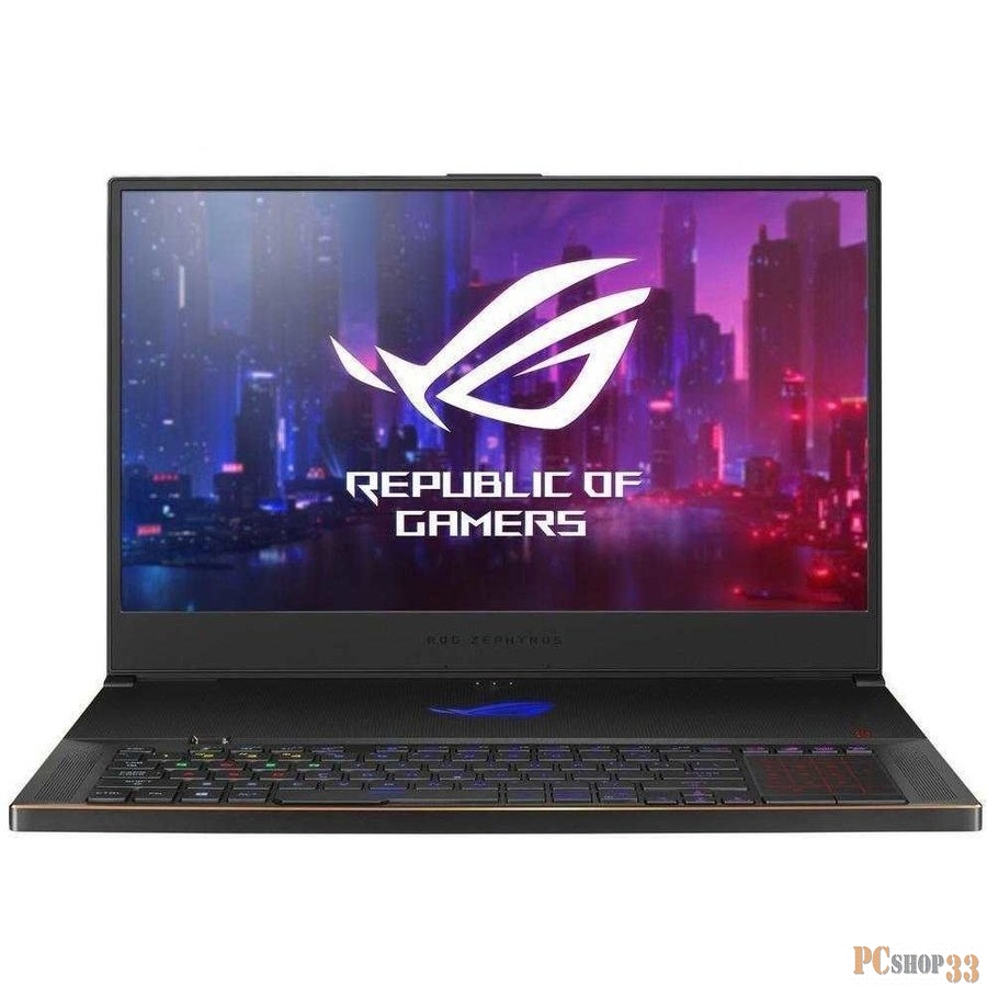 Ноутбук Asus GX701GVR-H6049T i7-9750H (2.6)/16G/512G SSD/17.3FHD AG IPS 240Hz/NV RTX2060 6G/NumberPad/noODD/Win10 Black + камераFHD
