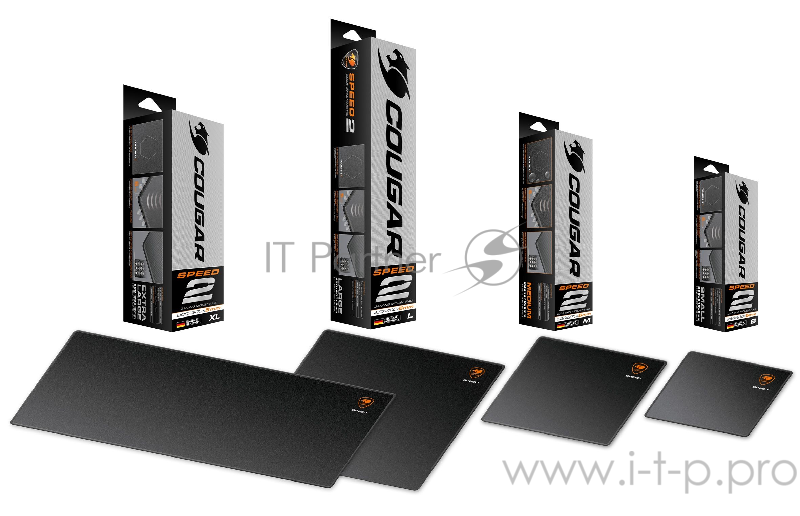 Cougar Speed 2 S игровой коврик для мыши (260 x 210 x 5, Полиэстер, прострочка, Природная резина)