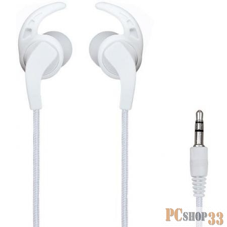 Perfeo наушники внутриканальные BULLS белые тканевый провод