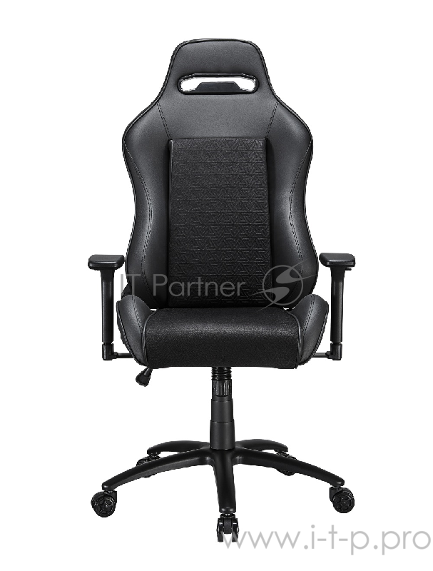 TESORO Alphaeon S2 чёрное игровое кресло (экокожа, регулируемый угол наклона, механизм качания)