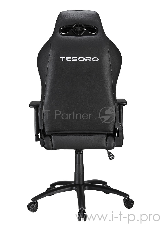 TESORO Alphaeon S2 чёрное игровое кресло (экокожа, регулируемый угол наклона, механизм качания)