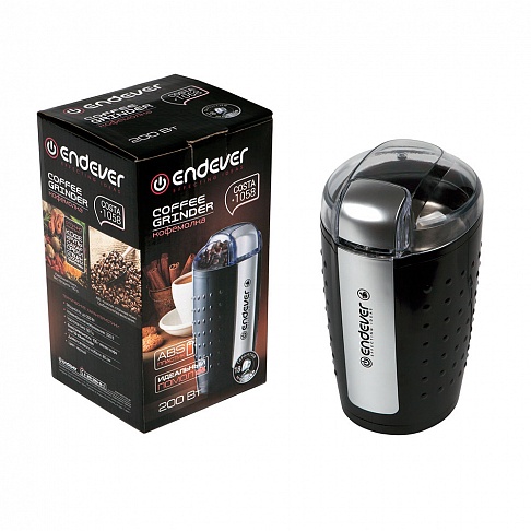 Кофемолка Endever Costa-1058, 200 Вт., вес продукта для помола 100 гр, ABS-пластик, чёрный