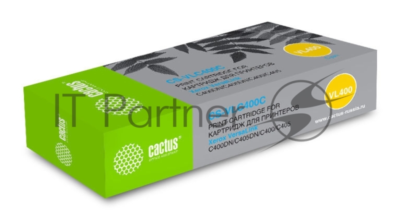Тонер Картридж Cactus CS-VLC400C 106R03534 голубой (8000стр.) для Xerox VersaLink C400DN/C405DN/C400/405